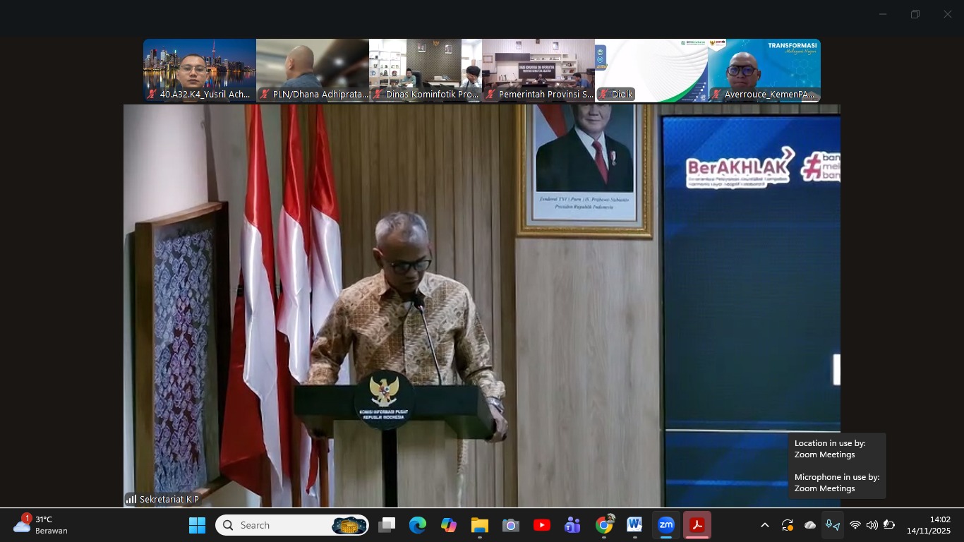 PPID UIN KHAS Jember Ikuti Pembukaan dan Technical Meeting Uji Publik Keterbukaan Informasi Publik 2025