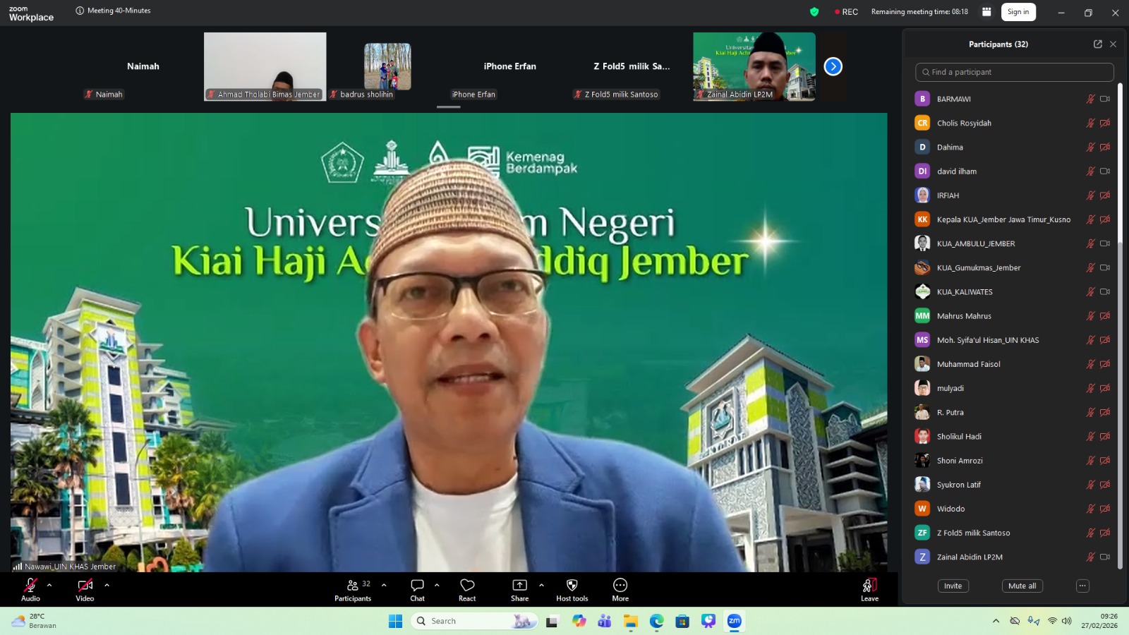 Rapat Teknis Lentera Ramadhan UIN KHAS Jember, Siapkan Lapak Edukasi Nilai-Nilai Takwa di Tujuh Masjid